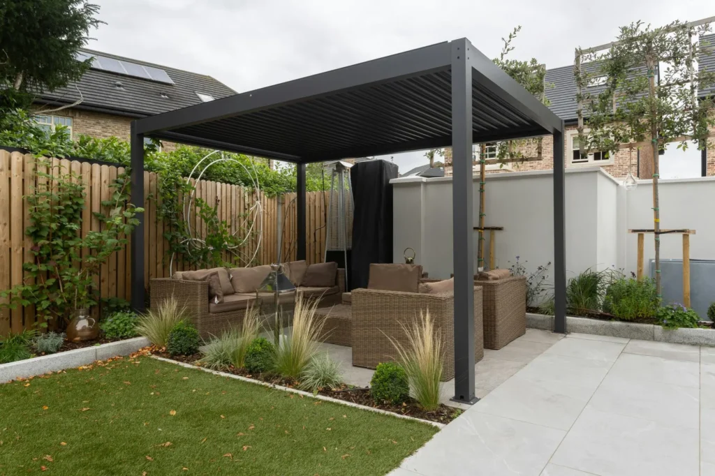 backyard aluminum pergolas installation